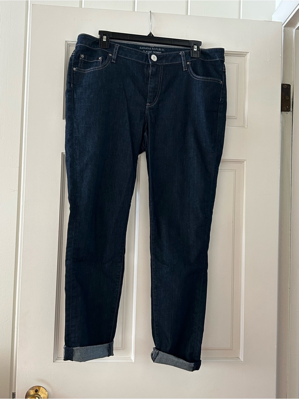 Worn Once Banana Republic Dark Indigo Classic Skinny Jeans Size 12